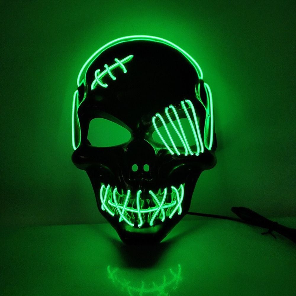 Máscara Gótica de Calavera Lum - Led Purge Mask Halloween reseña y precio