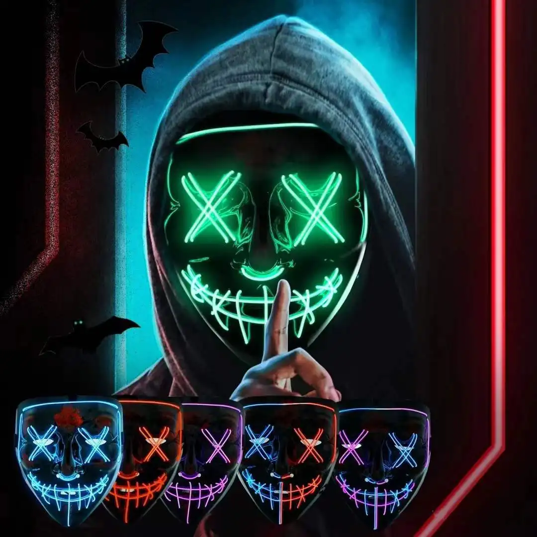 Máscara de purga luminosa LED  - Led Purge Mask Halloween reseña y precio