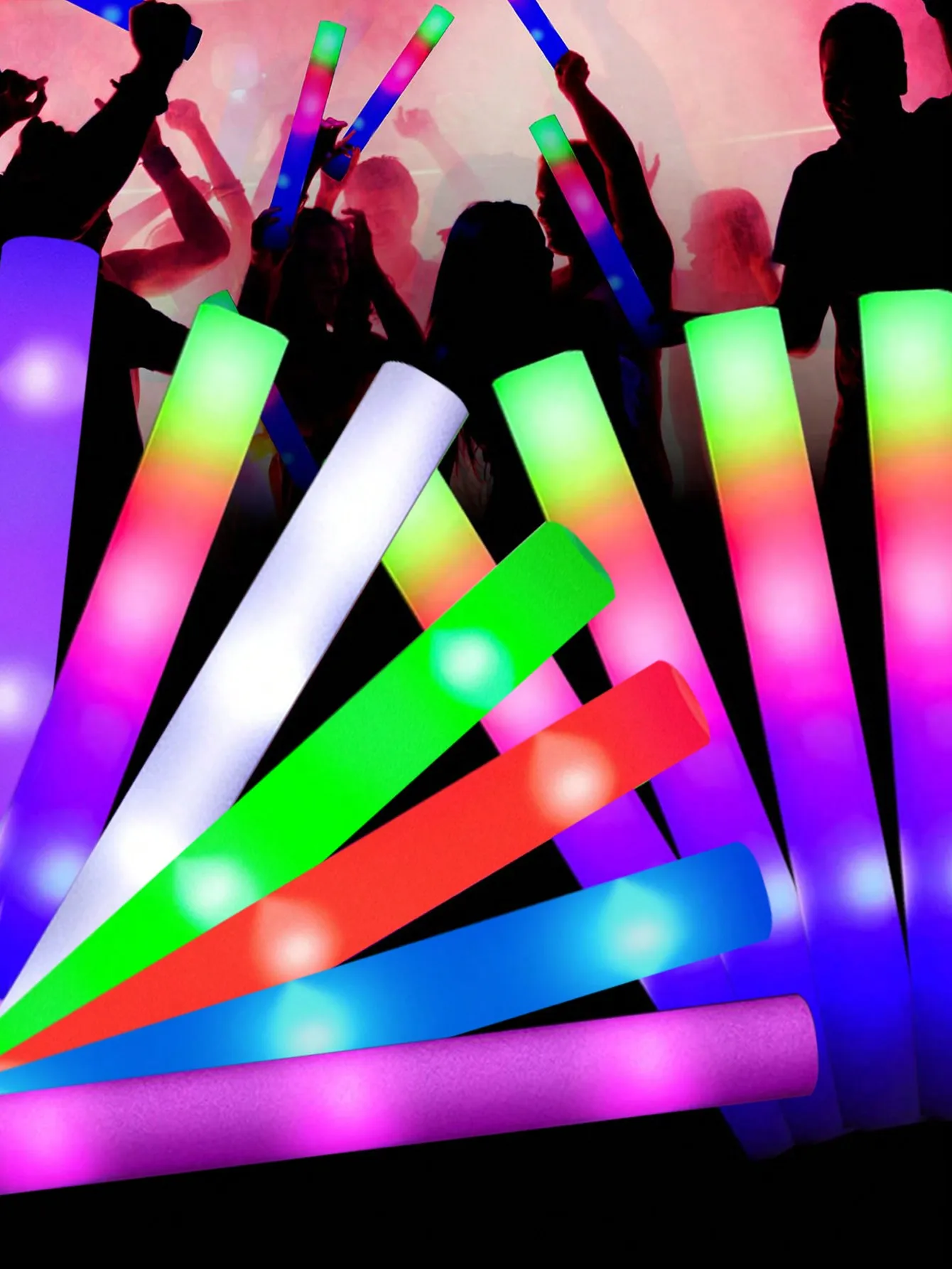 20/30 piezas de barras luminos - Flashing Led Foam Sticks Party reseña y precio