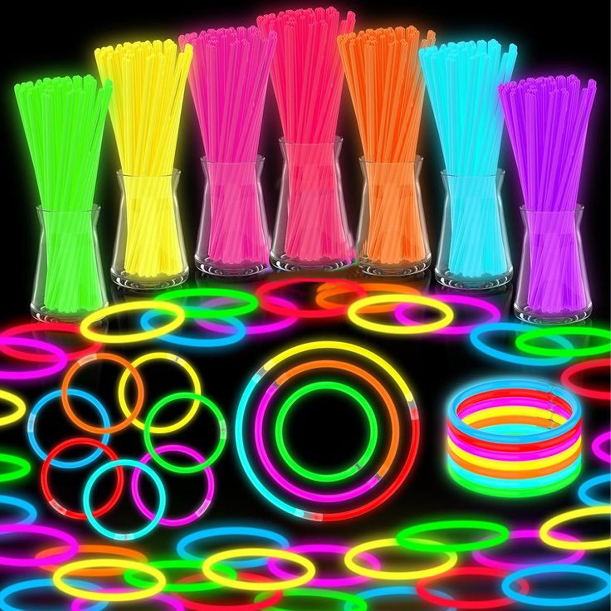 Set de 15/35 piezas de barras  - Glow In The Dark Party Glasses reseña y precio