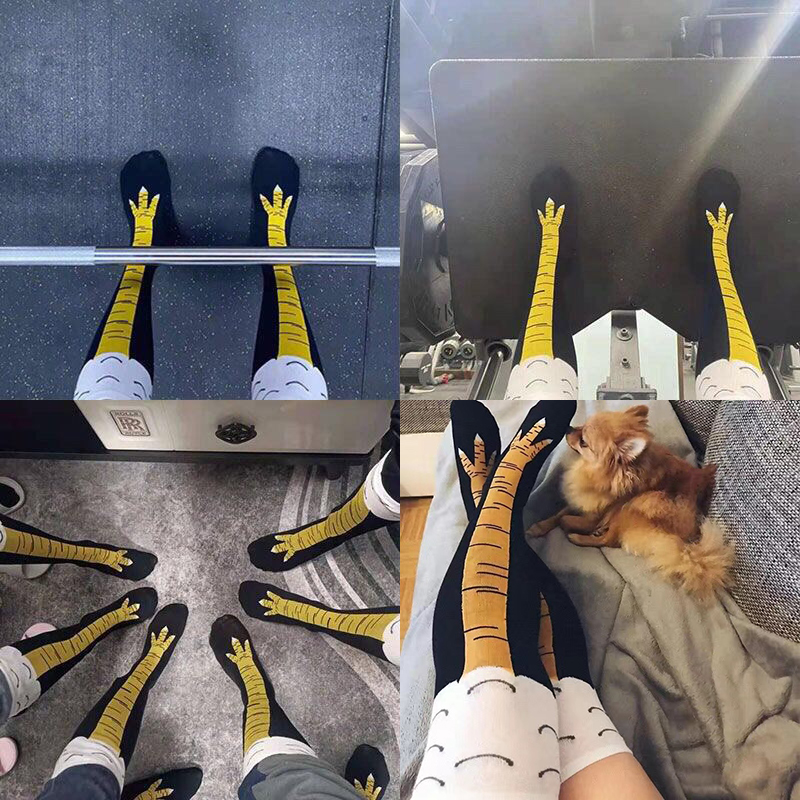 Calcetines Largos de Garra de  - Funny Chicken Leg Socks reseña y precio