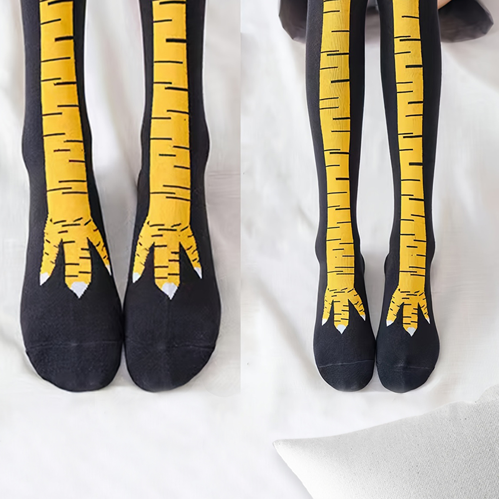 1 Par de Calcetines Largos has - Funny Chicken Leg Socks reseña y precio