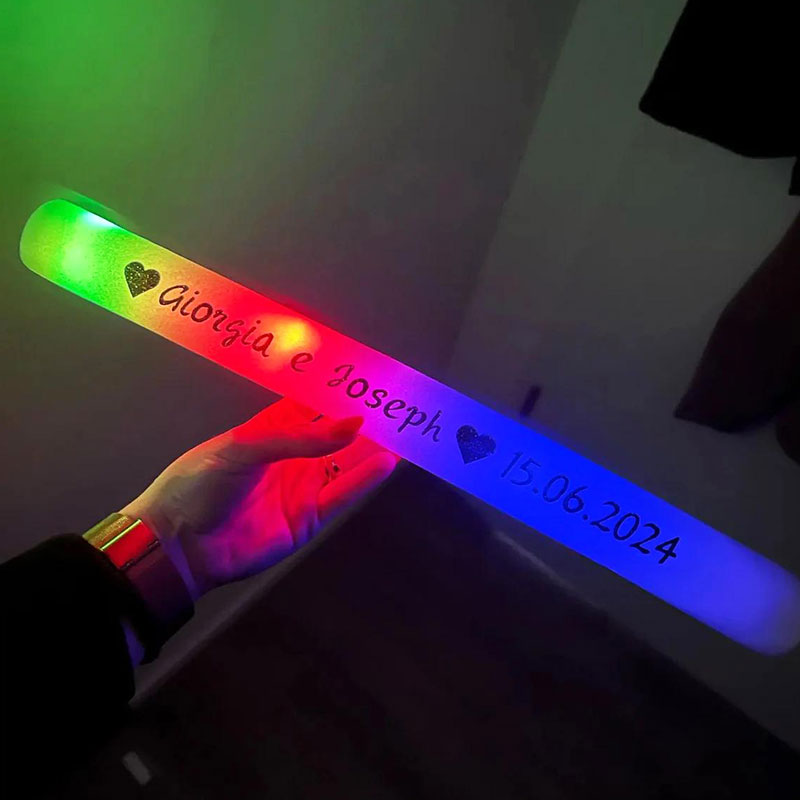 30 barras luminosas de espuma  - Flashing Led Foam Sticks Party reseña y precio