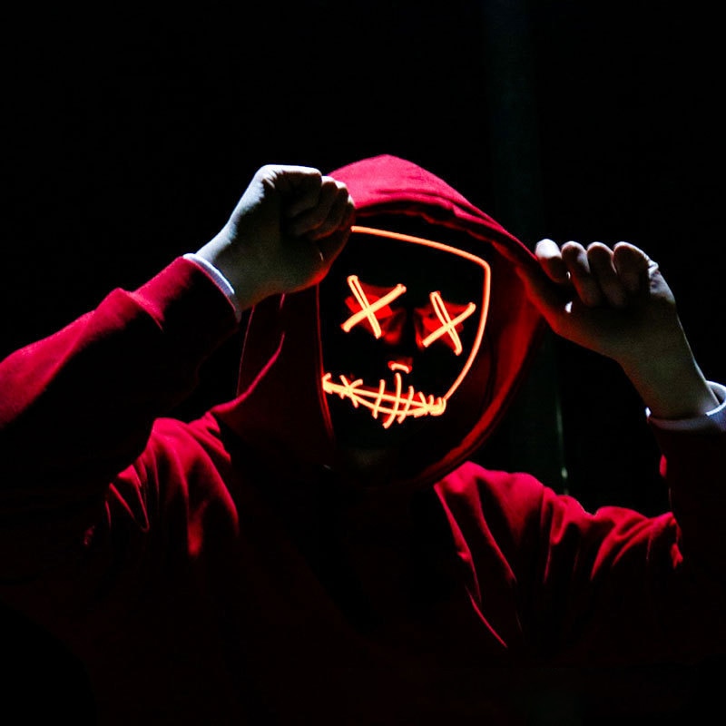 Máscara de Purge LED de Neón p - Led Purge Mask Halloween reseña y precio